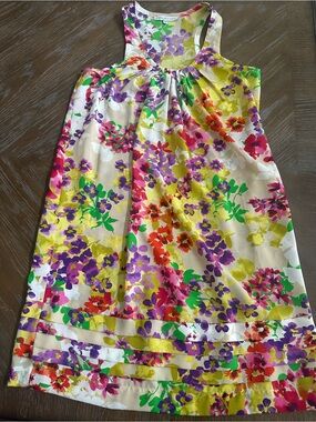 Boutique Floral Sundress in Purple, Yellow, Green & Red